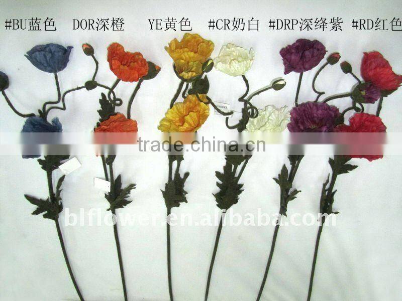 artificial poppy flower YL030F