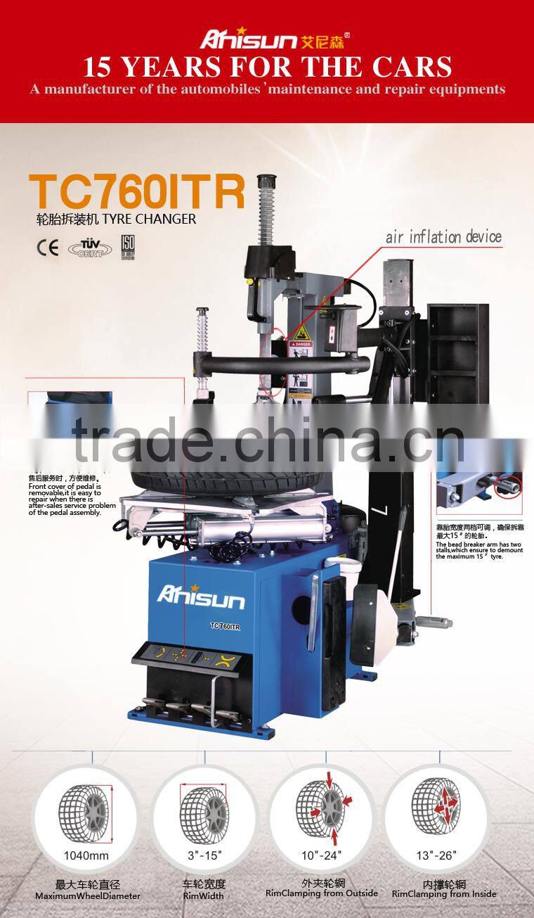 tyre changer full automatic machines for tire changer 1040mm 3 years warranty time