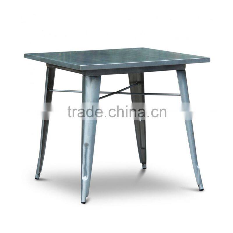Top sale steel tea table design for coffee shop