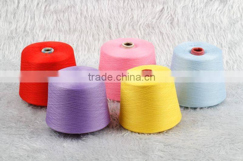 regenerated dyed fabric polyester organic waste knitting cotton yarn