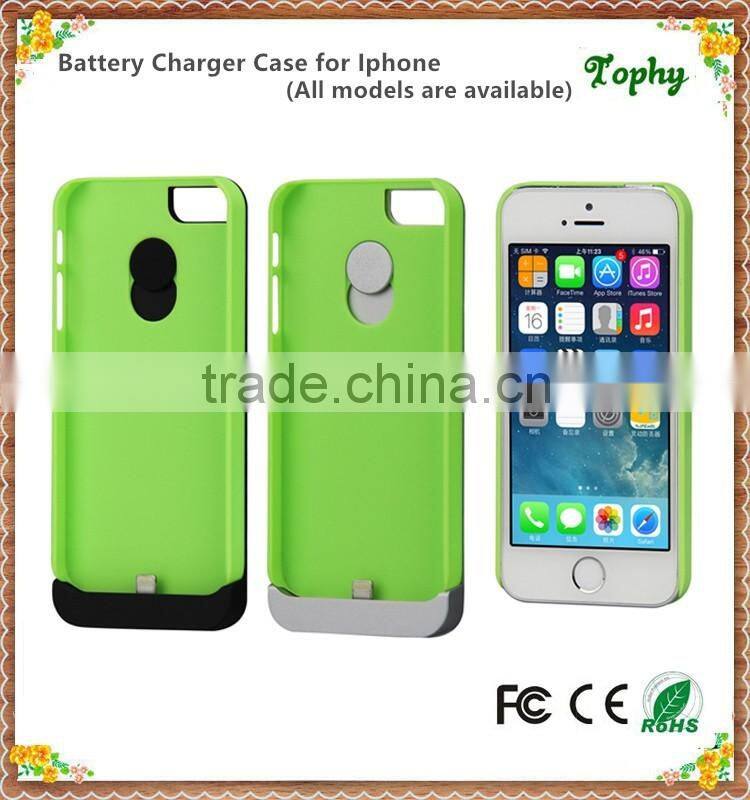 Li-Polymer battery Power Case External Battery Backup Power Case Charger Cover Pack Power Bank for iPhone 5/5s/5C