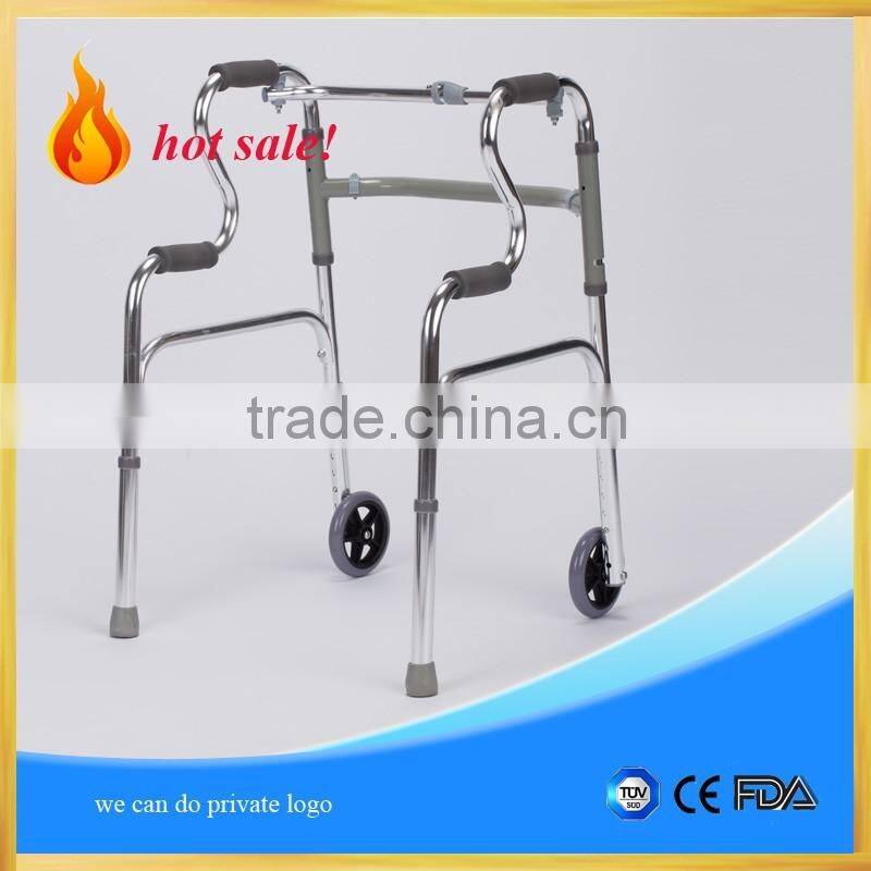 Aluminum foldable Exercise walker rollator,recovery walker for elderly