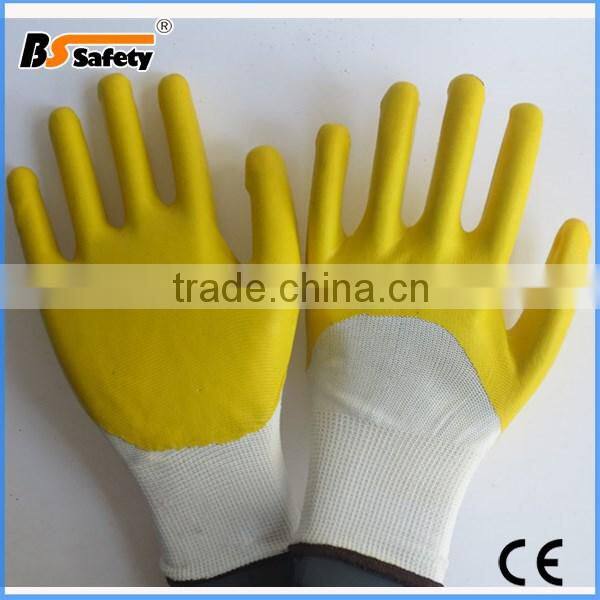 BSSAFETY 3/4 nitrile coated oil resistant industrial working gloves