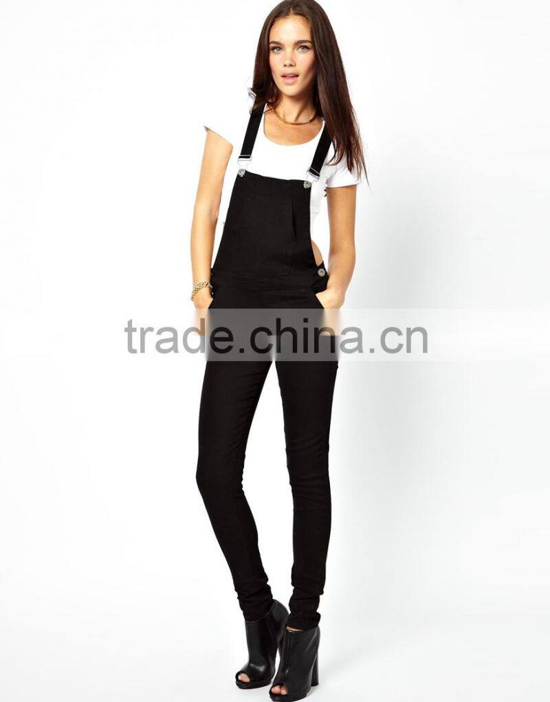 High quality women Denim Dungarees jeans pants (LOTX121)