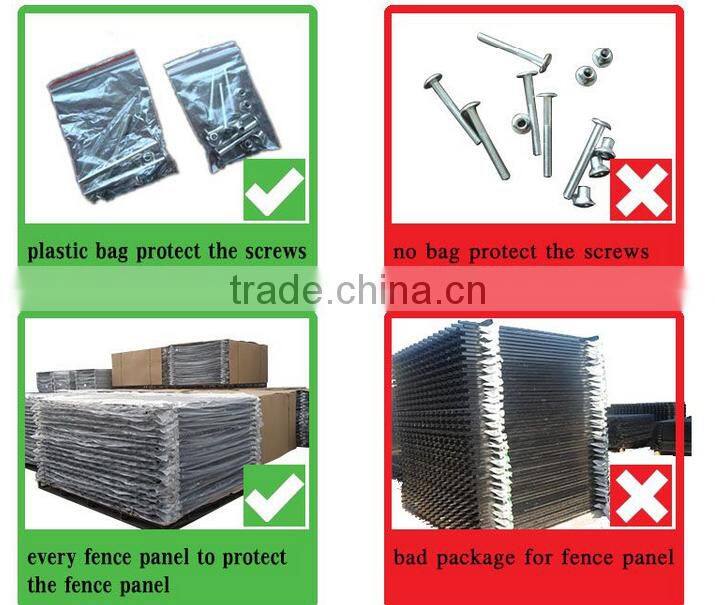 Best price zinc steel fence/ black steel fence posts