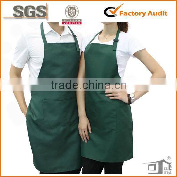polycotton blank neck apron logo custom printing