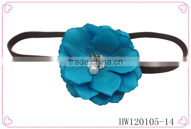 Silk flower headband hairbands for babies,baby hair accessories