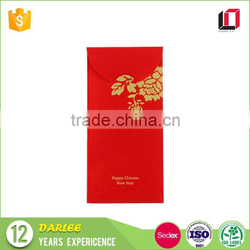 2017 rooster new year design silk screen printing ang pow hongbao chinese made red packet
