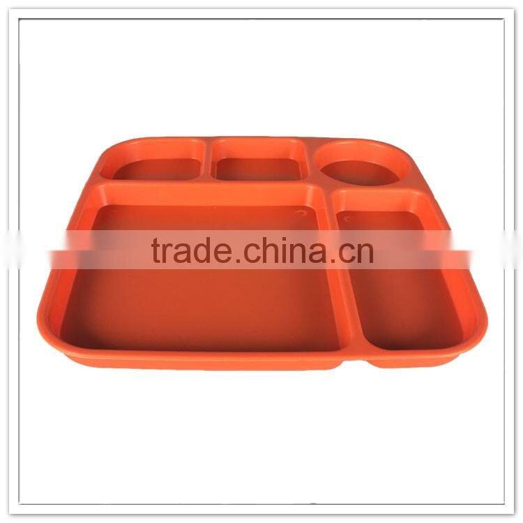 FDA/SGS/EU pass 100% melamine divided lunch tray