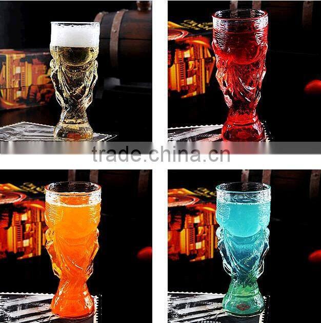 2016 new arrival Creative Hercules world cup glass beer mug Football World Cup Hercules cup m /Hercules beer cup