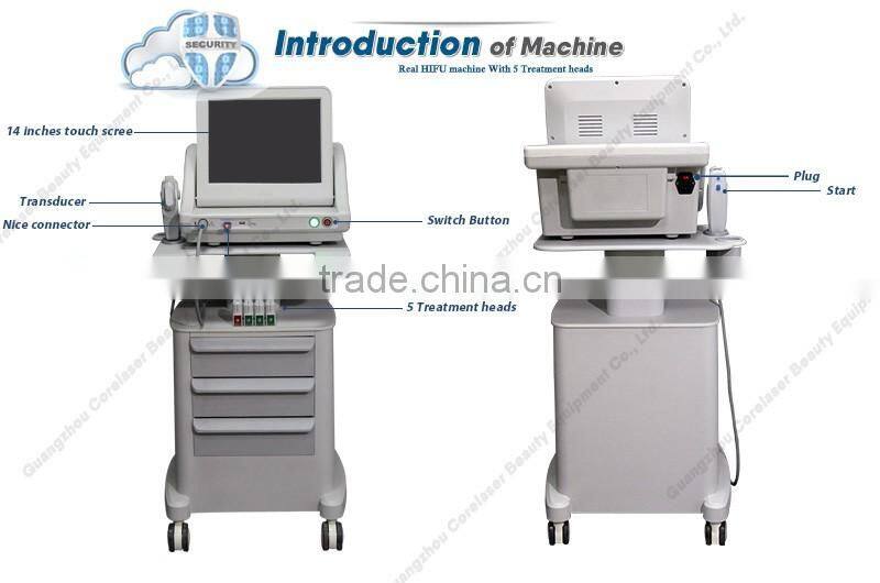 HIFU Machine High Intensity Focused Ultrasound Best Face Lift and Wrinkle Removal Machine