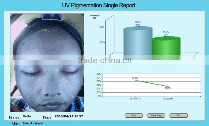 Multi-language magic mirror skin analyzer with CE certificate