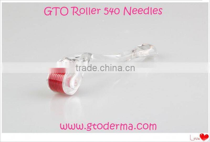titanium 540 needles dermaroller derma roller skin face beauty roller