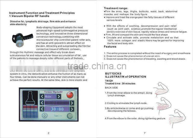 Aesthetic Equipment Ultrasonic Cavitation RF Vacuum Roller Massage body shaping machine