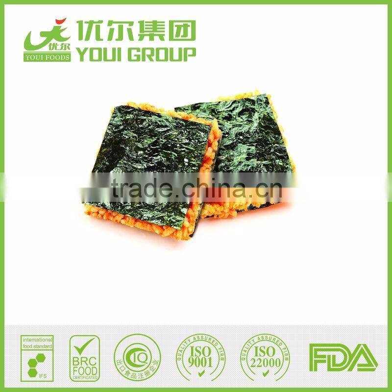 New Healthy snack Roasted Seaweed Sushi Hot Sale