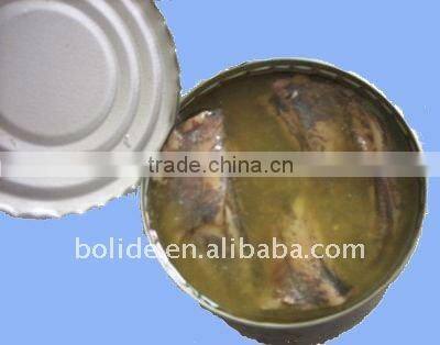 canned mackerel fish product