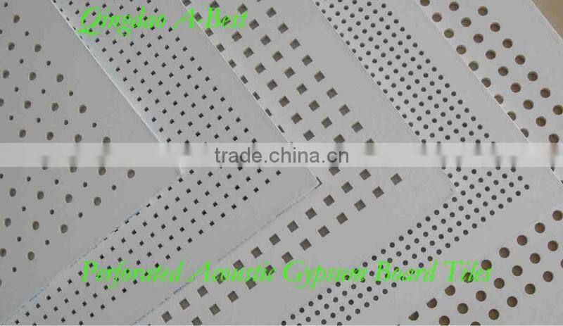 12mm Perforated gypsum ceiling tiles