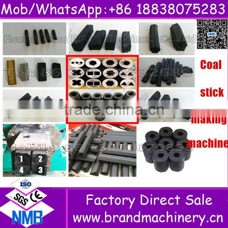 Best quality with CE&ISO wood sawdust coal rod charcoal briquette extrusion machine