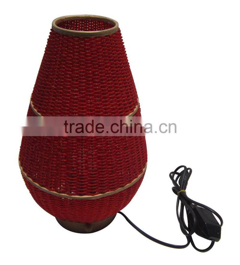 Bead lamp with lotus bulb shape, gold color included electric wire, socket and light bulb