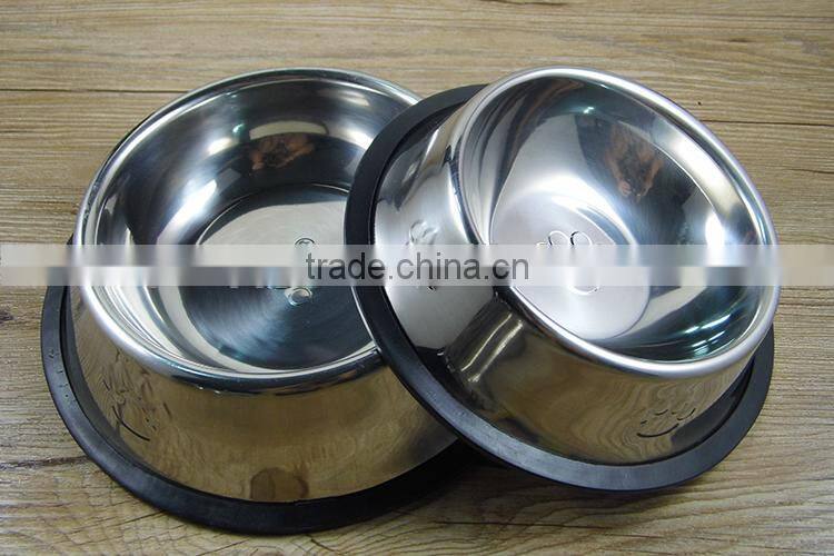2015 hot selling product cheap 201 stainless steel dog bowl