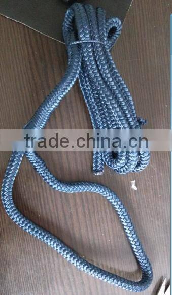 polyester polypropylene fender line double braided with loop dock line mooring rope