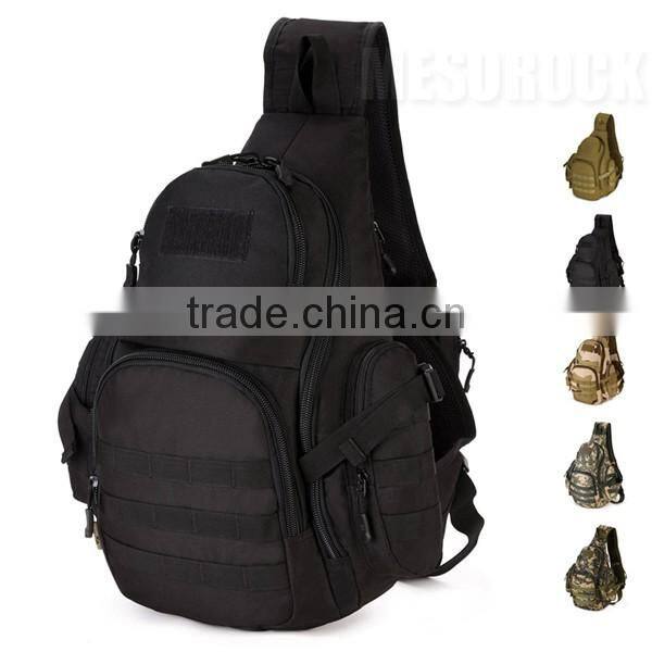 Heavy Duty Tactical Military Daypack Sling Chest Pack Bag Large Shoulder Bag