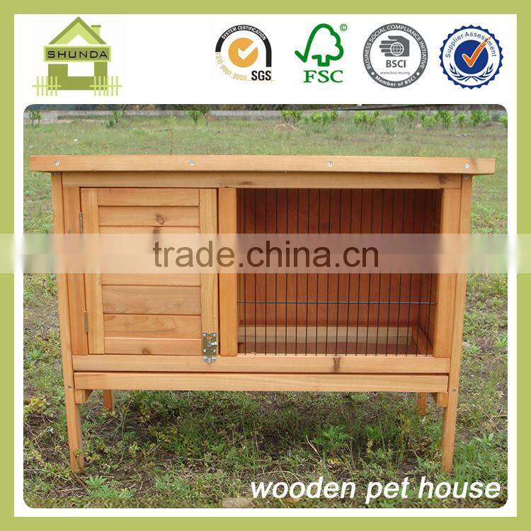 SDR010 Wooden plastic tray indoor cheap rabbit hutches