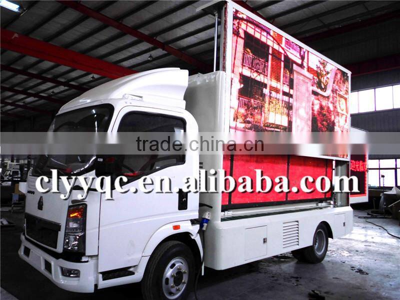 HOWO 4x2 LED TRUCK , Mobile Outdoor Truck and moblie truck FOR OUTDOOR ADVERTISING