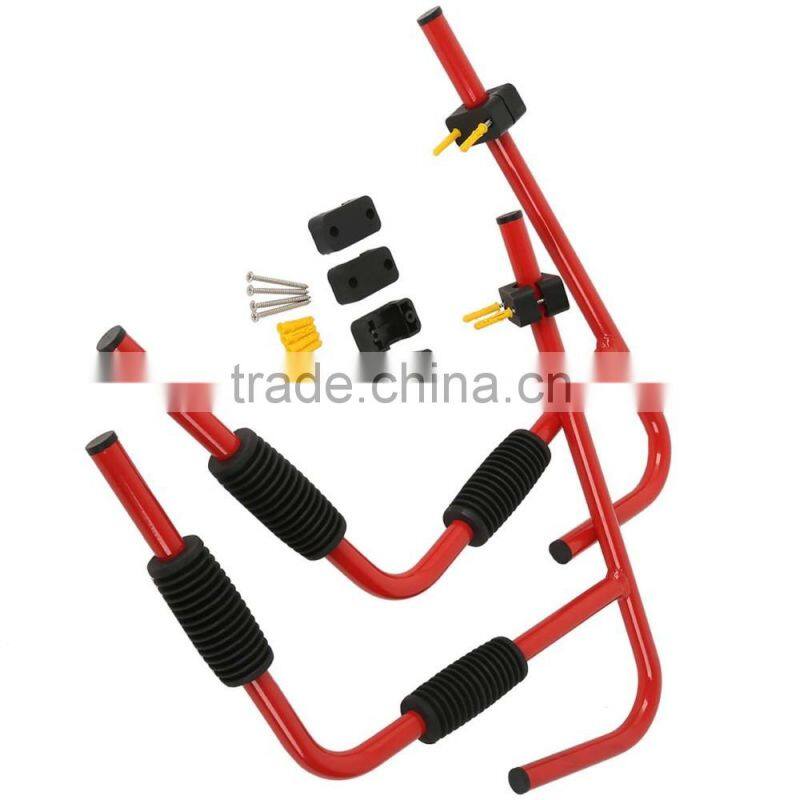 Wall Mount Surfboard Kayak Rack Canoe Folding Ladder Heavy Duty Steel 100LB