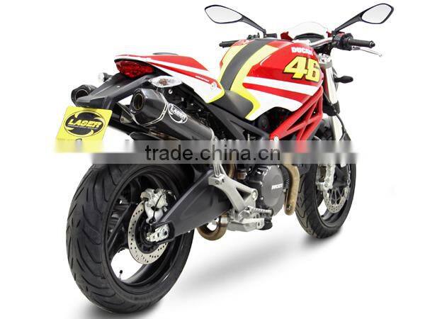 For SUZUKI B-KING 2008- SM Motorcycle Exhaust Pipe LASER Delta slip-on mufflerset