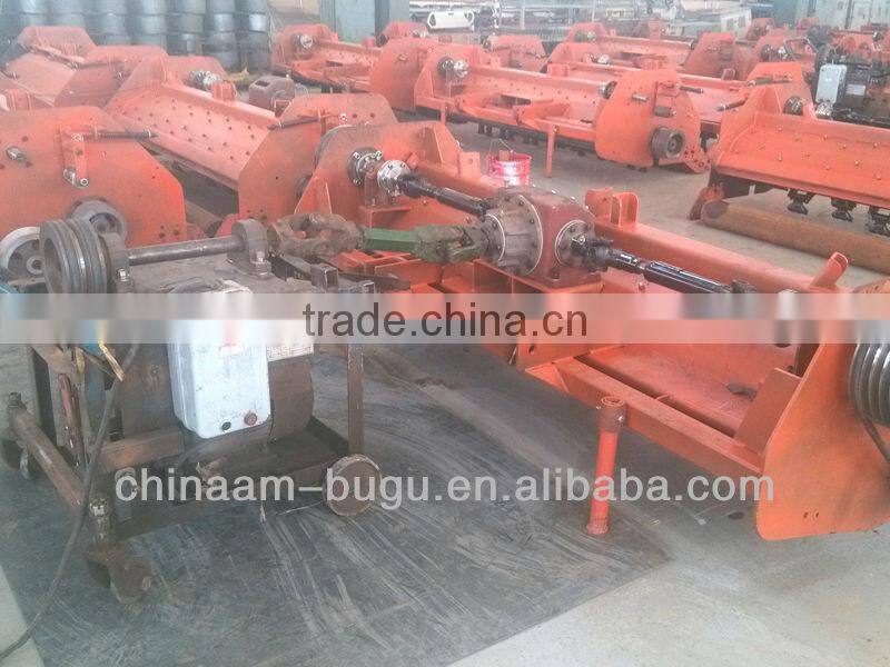 Tractor-mounted PTO rice straw chopper