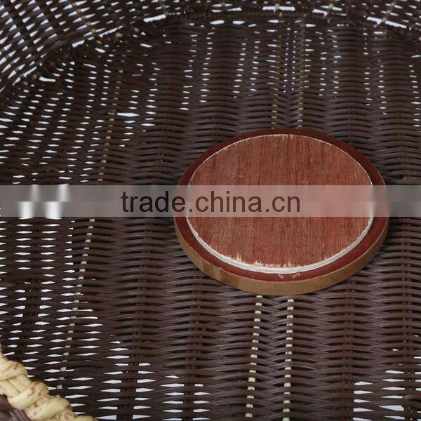 S&D pe rattan handmade dog bed plastic pet house with stand