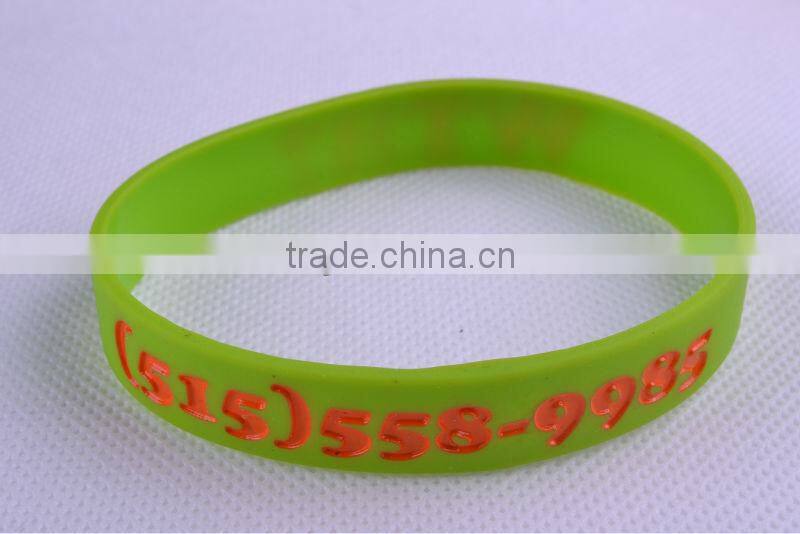 Stylish youth energy narrow wristbands silicone bangles