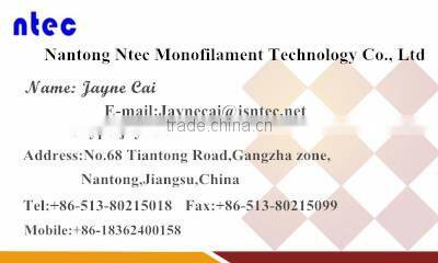 0.5mm 100% polyester monofilament yarn for nylon zipper slider with high strength