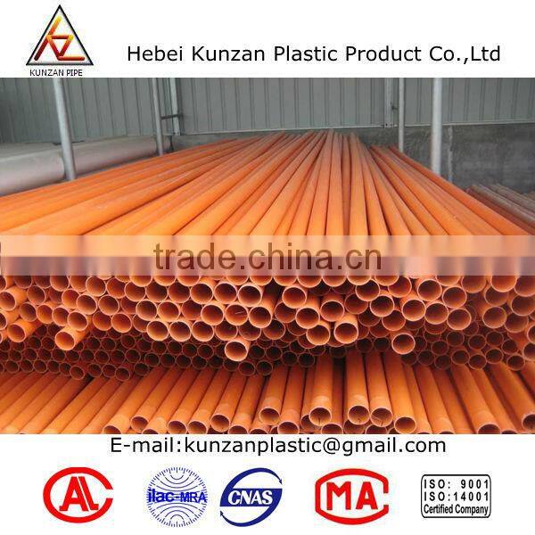 Original raw material PVC cable protection pipe