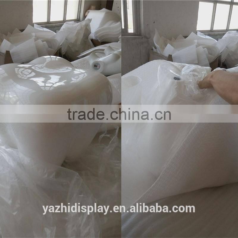 industrial color artifical fiberglass tooth chair tooth stool for store decor furniture