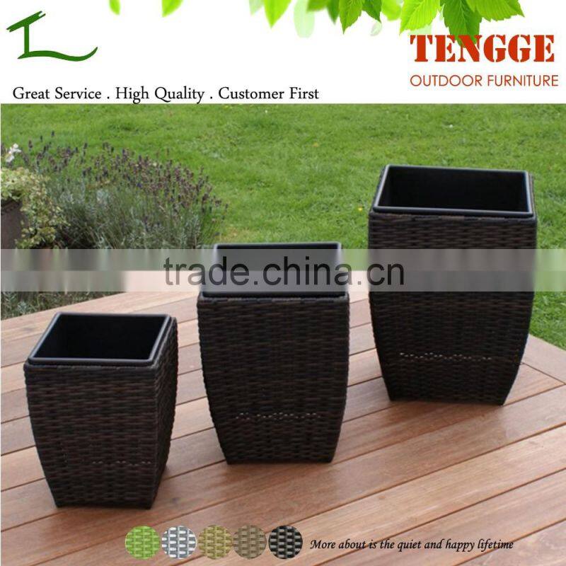 3 sizes Woven Planter Garden furniture western style flowerpots