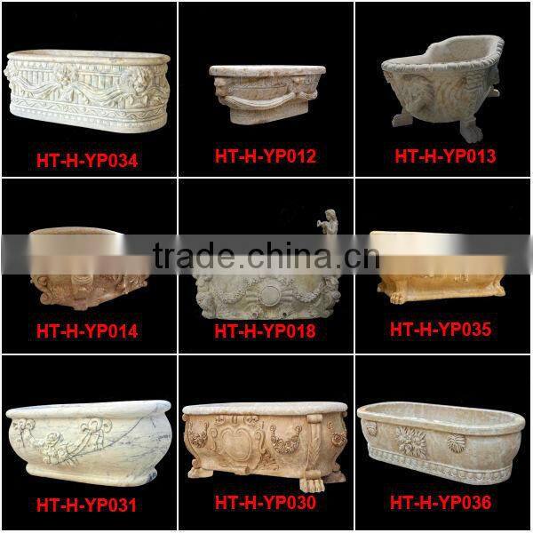 High Polished Natural Stone Bathtub for Sale