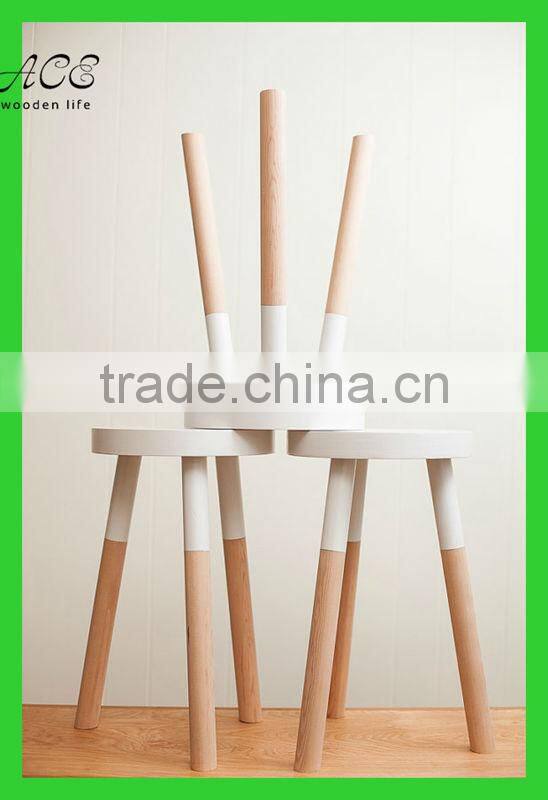 custom wooden stool/solid wood stool/custom color stool
