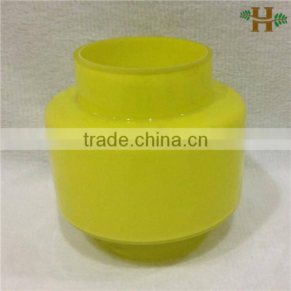 Hand blown colored glass cyliner glass vases