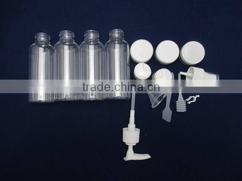 10pcs traveling bottle sets transparent bottle sets for women