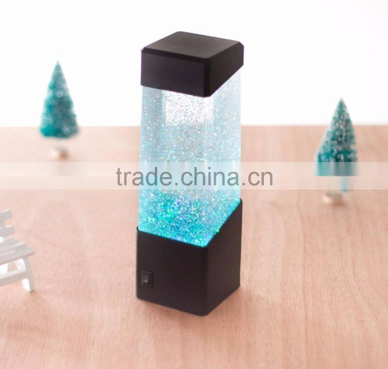 New Arrival LED Colorful Changing Decorative Volcanic Lights, Flashing Jellyfish Light, Table Mini Aquarium With LED Light