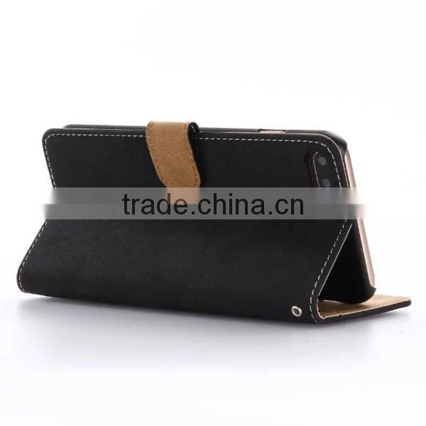 2017 New Leather Phone Case For iPhone7 Plus, Retro Matte Leather Back Cover
