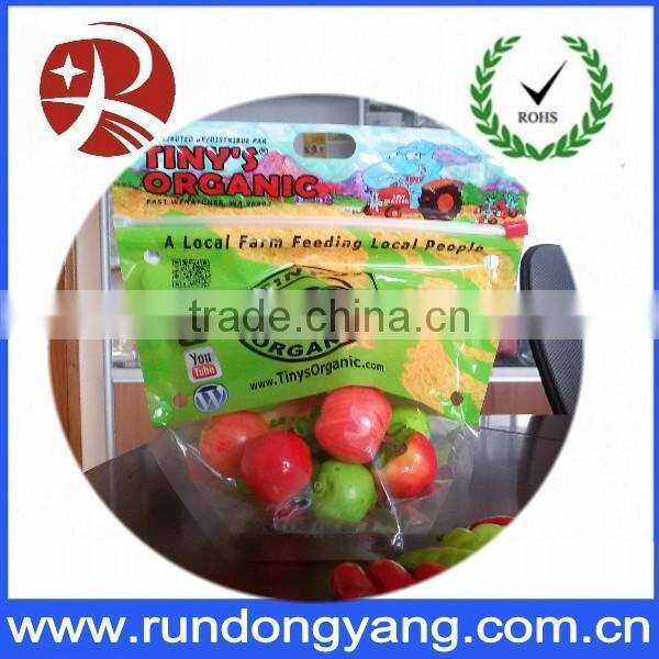 CPP plastic stand up pouch slider zip lock protection fruit bag for grape