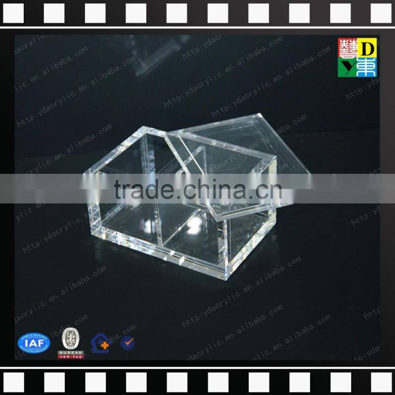 2016 Latest plexiglass cosmetic box/ PMMA acrylic makeup multi storage case
