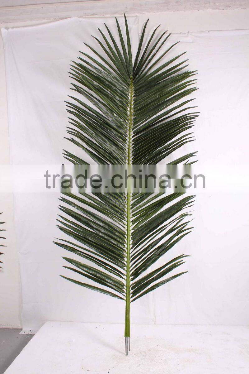 Wholesale artificial date palm leaves,factory price fake palm foliage