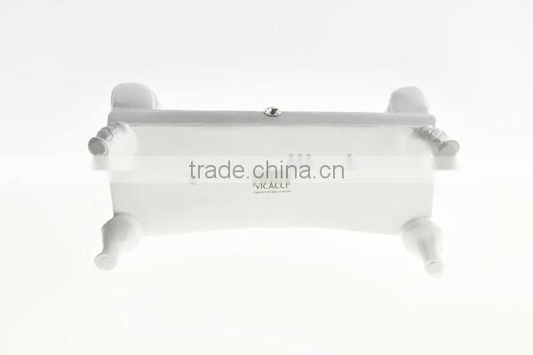 Wholesale Porcelain White Color Small Jewel Box Or Candy Pot With Swarovski Crystal V1043-CM06-0594