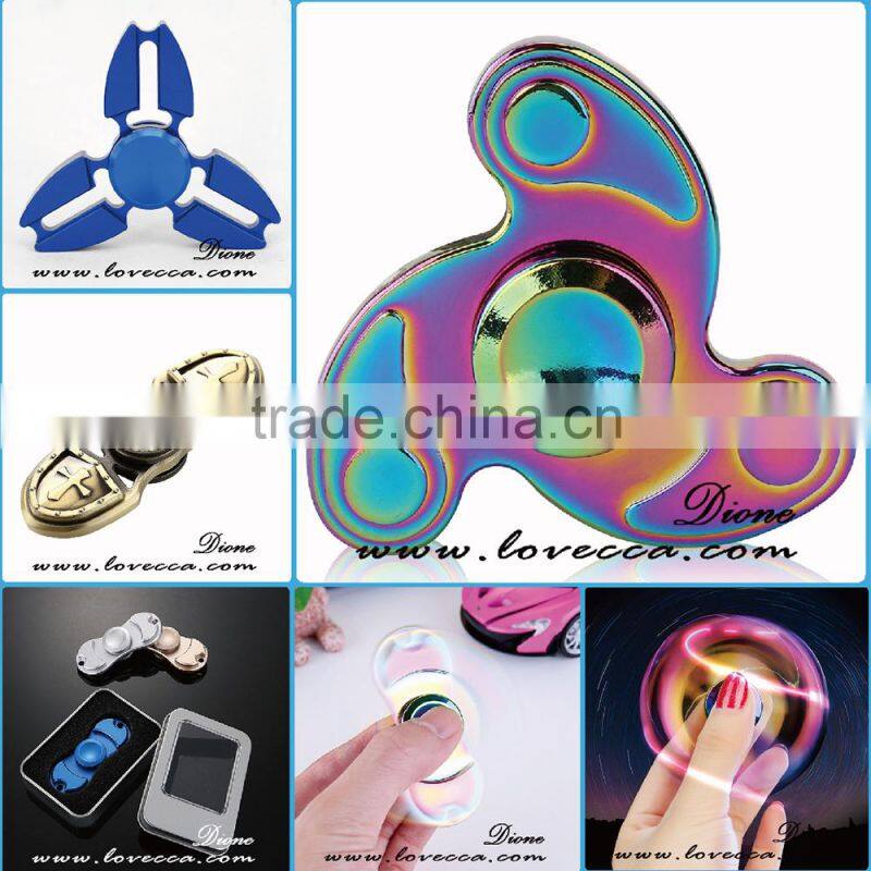 Most Popular Fingertips metal Alloy spiral fingers gyro hand toy crazy finger fidget spinner