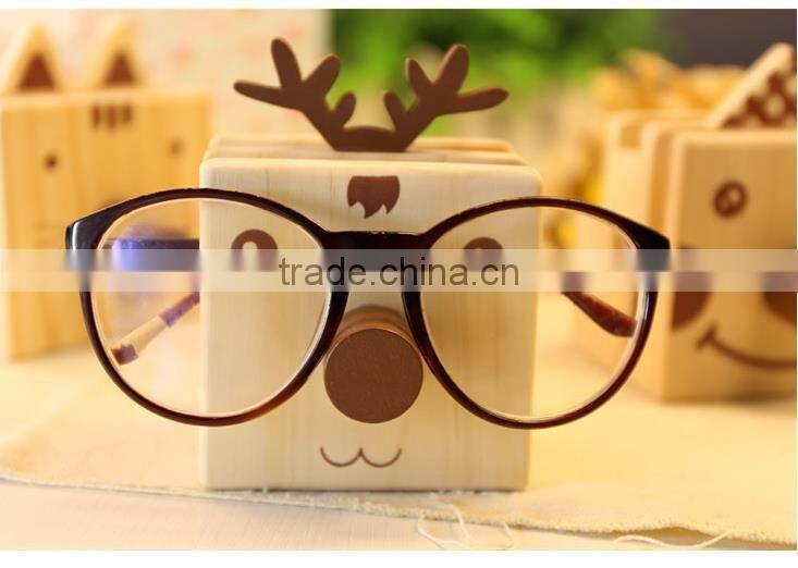New design handmade cartoon wooden pen pot