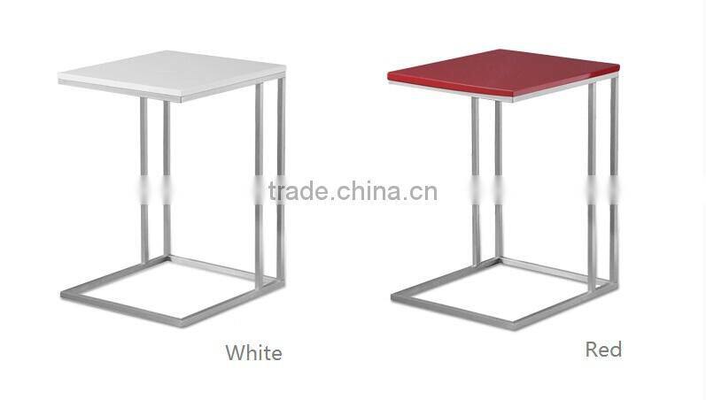 2015 New design KD metal base side table , computer side table